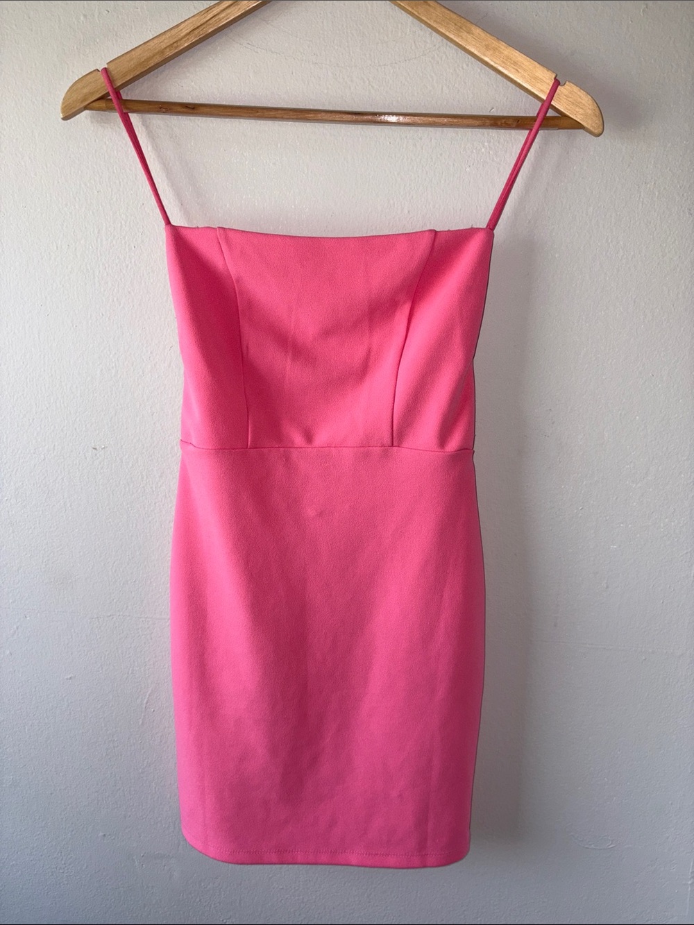 Hello Molly Pink Square Neck Dress